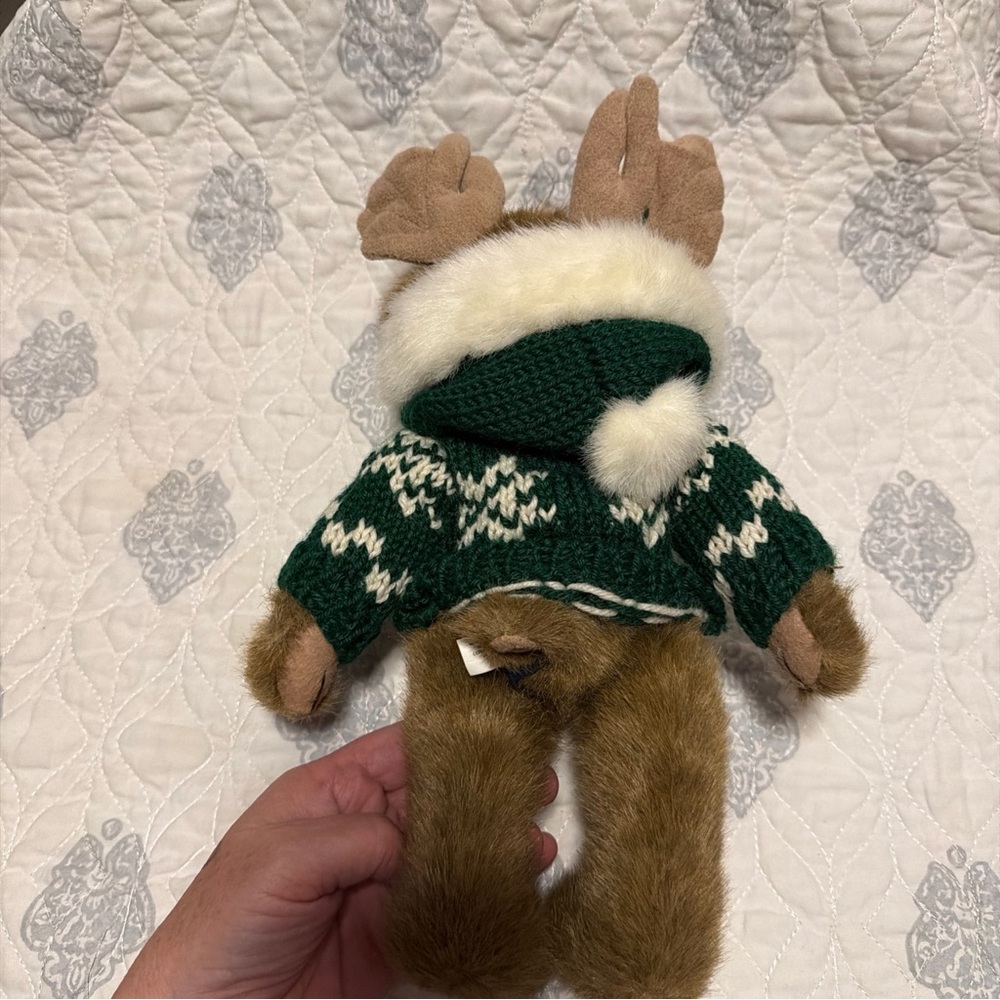 Boyds Bears Plush Moose with Green and Brown - Picture 4 of 7